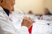 Judges taste wine during the 2021 San Francisco Chronicle Wine Competition in Cloverdale, Calif. on Friday, March 5, 2021.