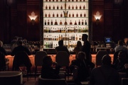 Patrons order drinks and food at the Redwood Room on Wednesday, January in San Francisco, Calif. The Redwood Room at the Clift Hotel reopened after a 4-month renovation.